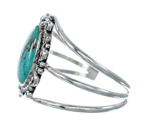 Genuine Navajo Large Turquoise Sterling Silver Cuff Bracelet NN20524